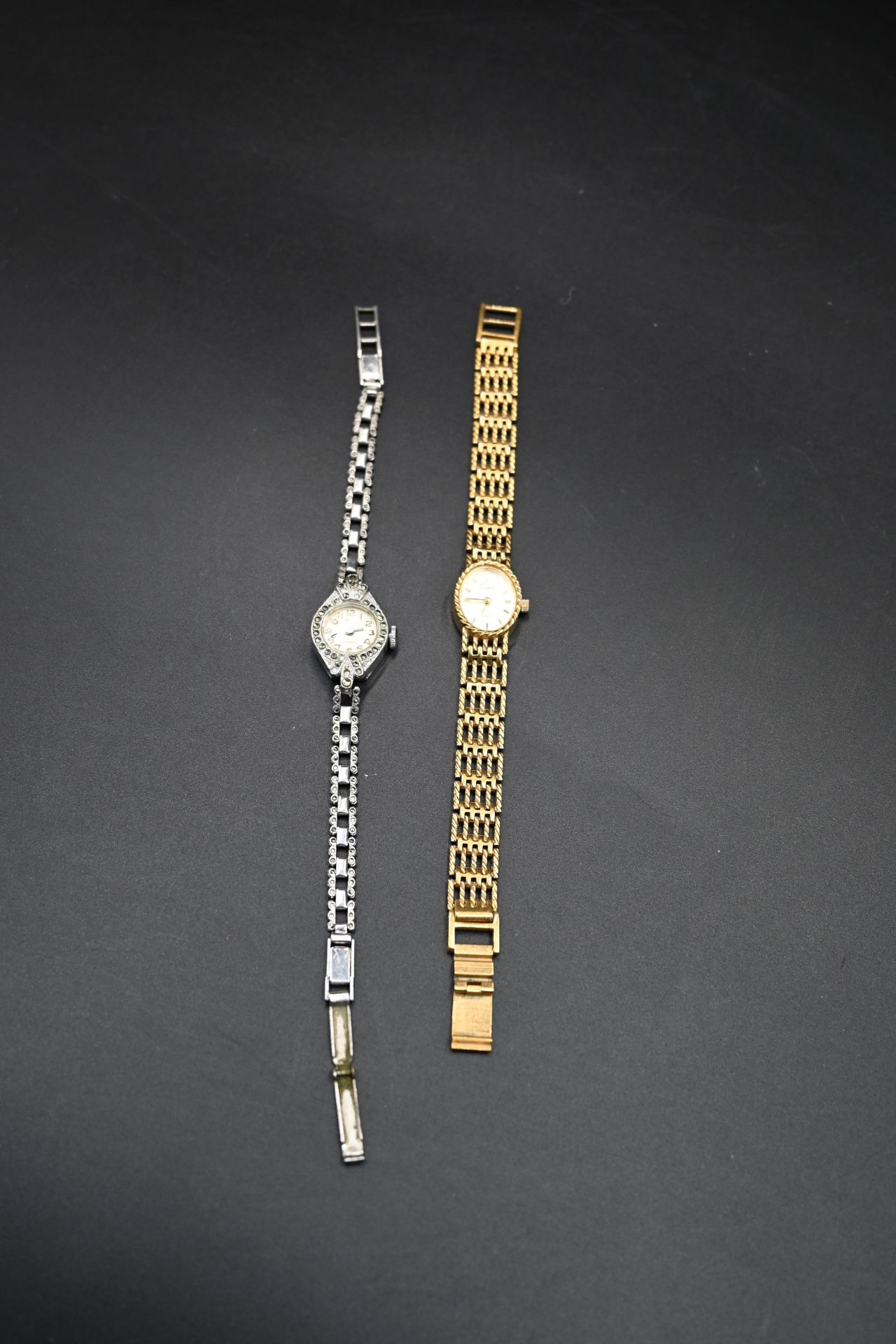 Smiths 5 jewels ladies marcasite art deco styly cocktail watch together with a Limit quartz watch - Image 2 of 2