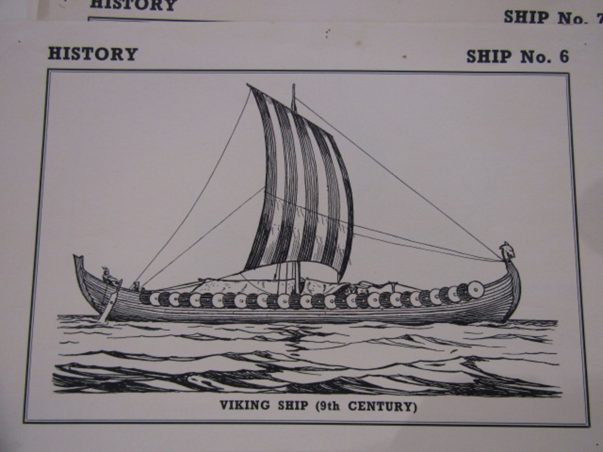 Vintage education prints History Viking ships  (15) Religious Instruction - 8 charts and 3 maps an - Image 11 of 32