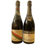 Two bottles to include Pomagne H.P.Bulmer & Co Ltd and Double Cordon G.H.Mumm & Co.
