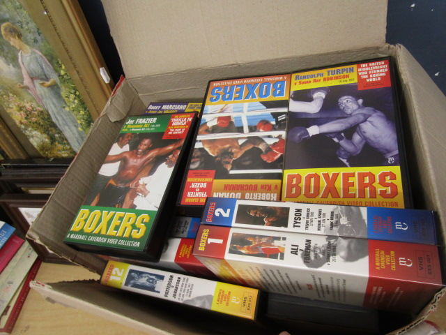 Bound boxing magazines, book and 2 boxes 72 video's of the greatest boxers - Image 6 of 6