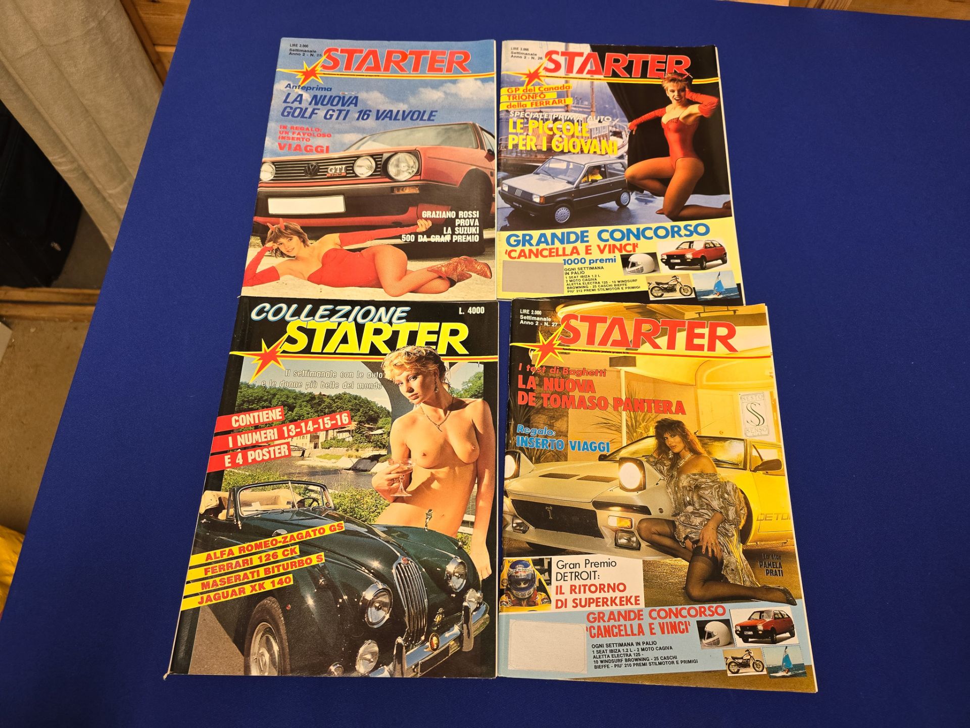 Large Collection of Starter Magazines Italian Cars and Glamour Ladies Ferrari alpha etc - Image 14 of 17