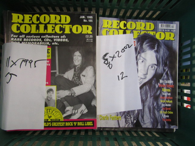 Record Collector magazines in 2 crates ranging from 1980-2000's - Image 2 of 10