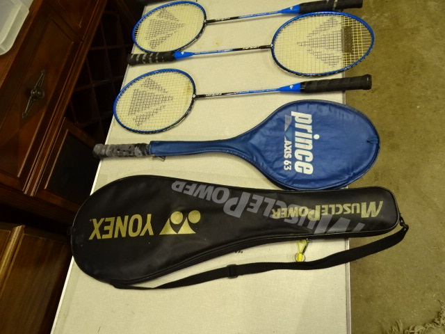 8 Badminton/Tennis rackets - Image 2 of 4