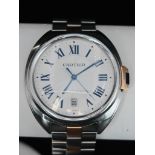 Cartier Cle de Cartier watch with 1847 MC movement with certificate of guarantee, user guide,
