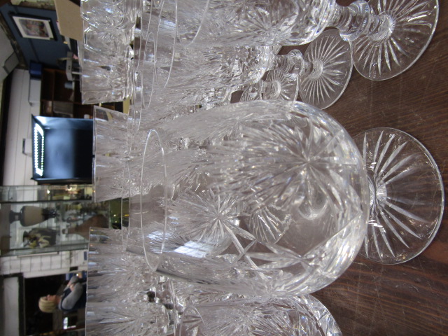 A suite Edinburgh crystal glasses, a decanter and 2 jugs, some part sets - Image 16 of 28