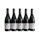 Five bottles of 2008 Cuvee Du Vetican Chateau-Du-Pape 14.5%vol 75cl