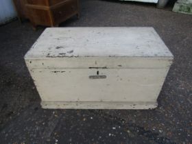 Wooden painted chest