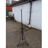 Wrought iron adjustable floor lamp (no plug)