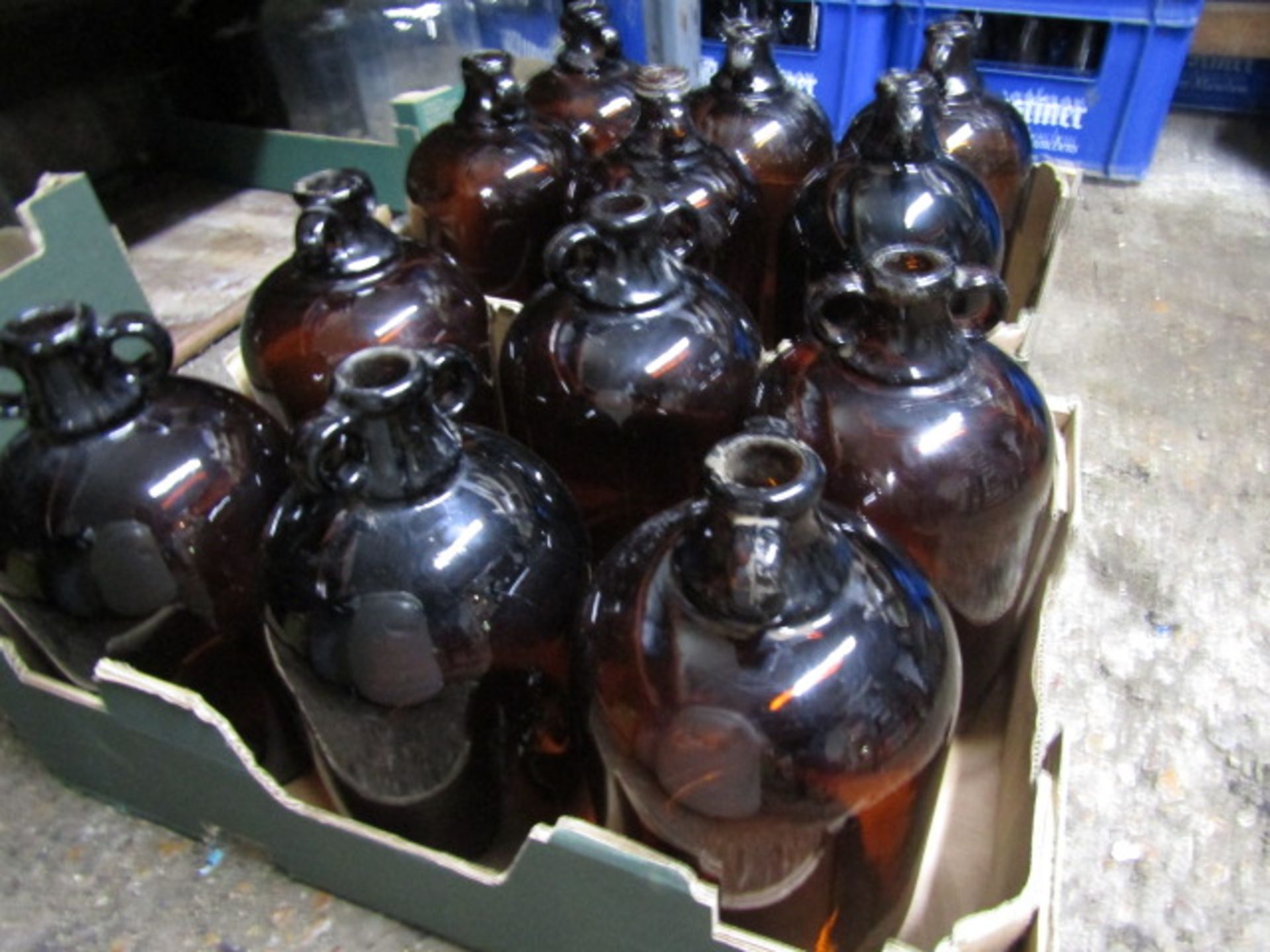 8 brown demi-john bottles - Image 2 of 2