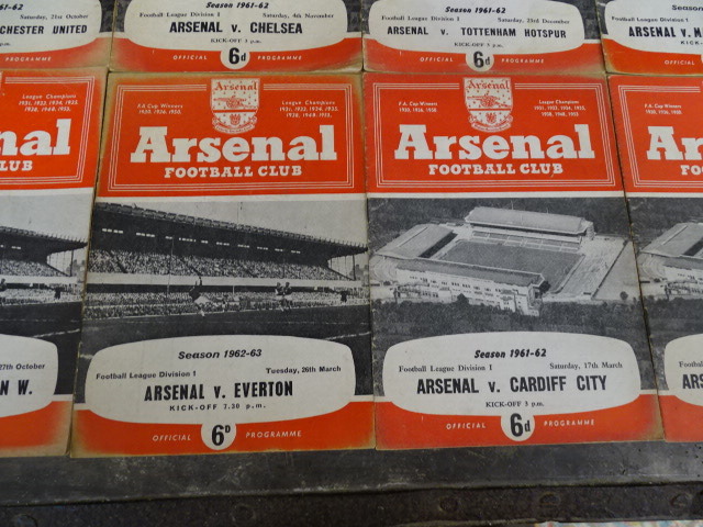 33 Mostly 1960's Arsenal football programs - Image 3 of 19