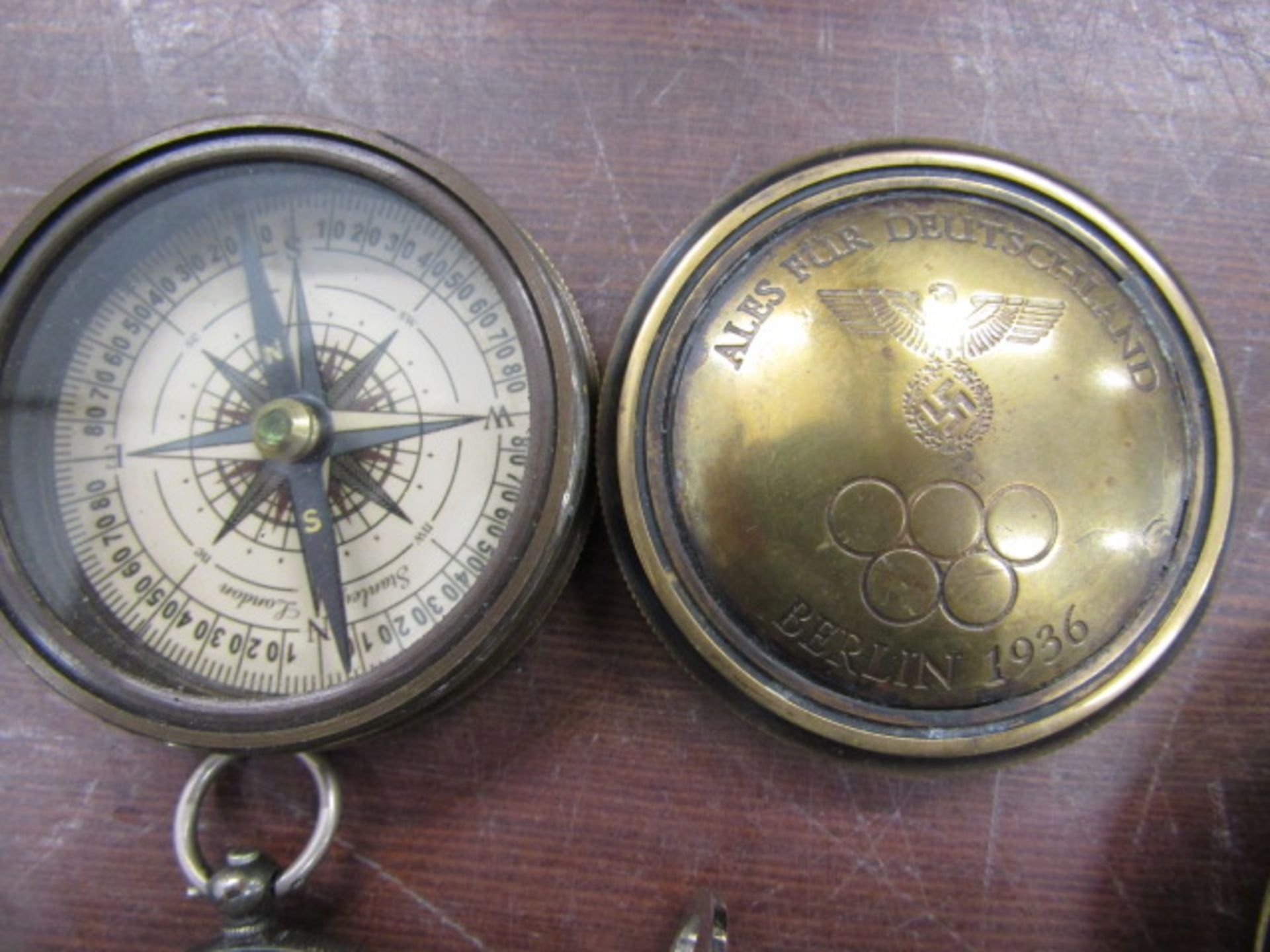 German compass, pocket watches and whistles plus Churchill crowns - Image 2 of 6
