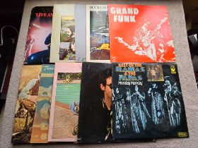 Collection of 10 Rock LP's to inc Thin Lizzy Canned Heat Grand Funk Nils Lofgren Little Feat etc