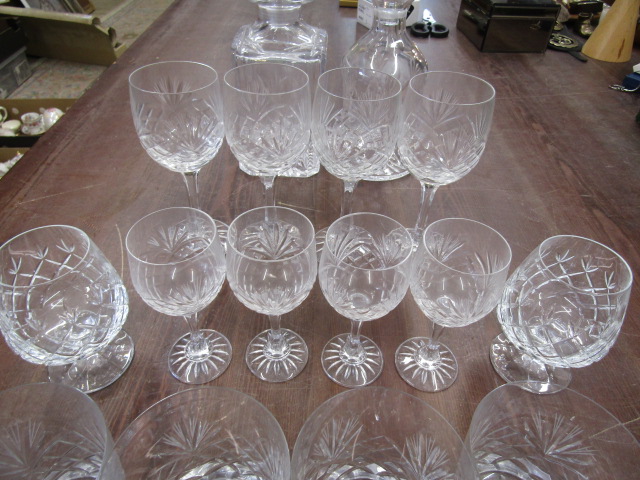 Glass suite with 2 decanters - Image 4 of 6