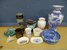 2 Boxes of mixed china and glass