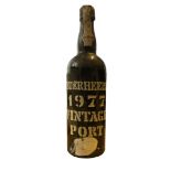1977 Feuerheerd's Vintage Port (Port sits at Top of Shoulder)