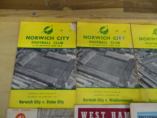 Over 40 mostly 1960's football programs to include England, Norwich and Chelsea etc - Image 3 of 16