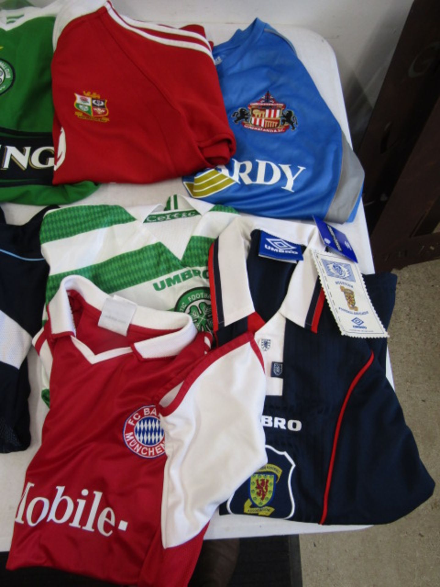 Various football shirts inc Spurs, West Ham, Celtic etc plus a rugby shirt - Image 5 of 5