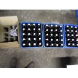 3 crates and 1 box Grolsch style brewing bottles with lids