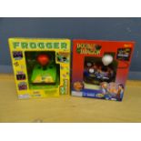 New and sealed Frogger and Double Dragon plug & play arcade TV games