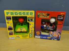 New and sealed Frogger and Double Dragon plug & play arcade TV games
