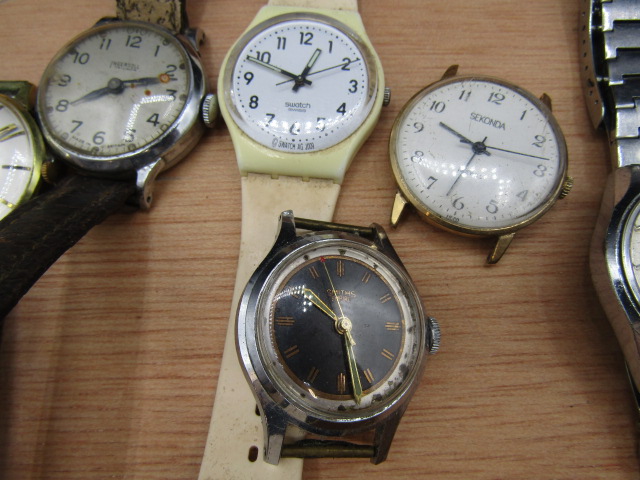 A collection of watches to inc Seiko, Swatch, Timex, Sekonda etc many a/f - Image 3 of 9