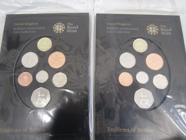 Emblems of Britain coin sets x 4, Old Line State coin display, £1 coin set in resin, 1969 'gold' - Image 2 of 8