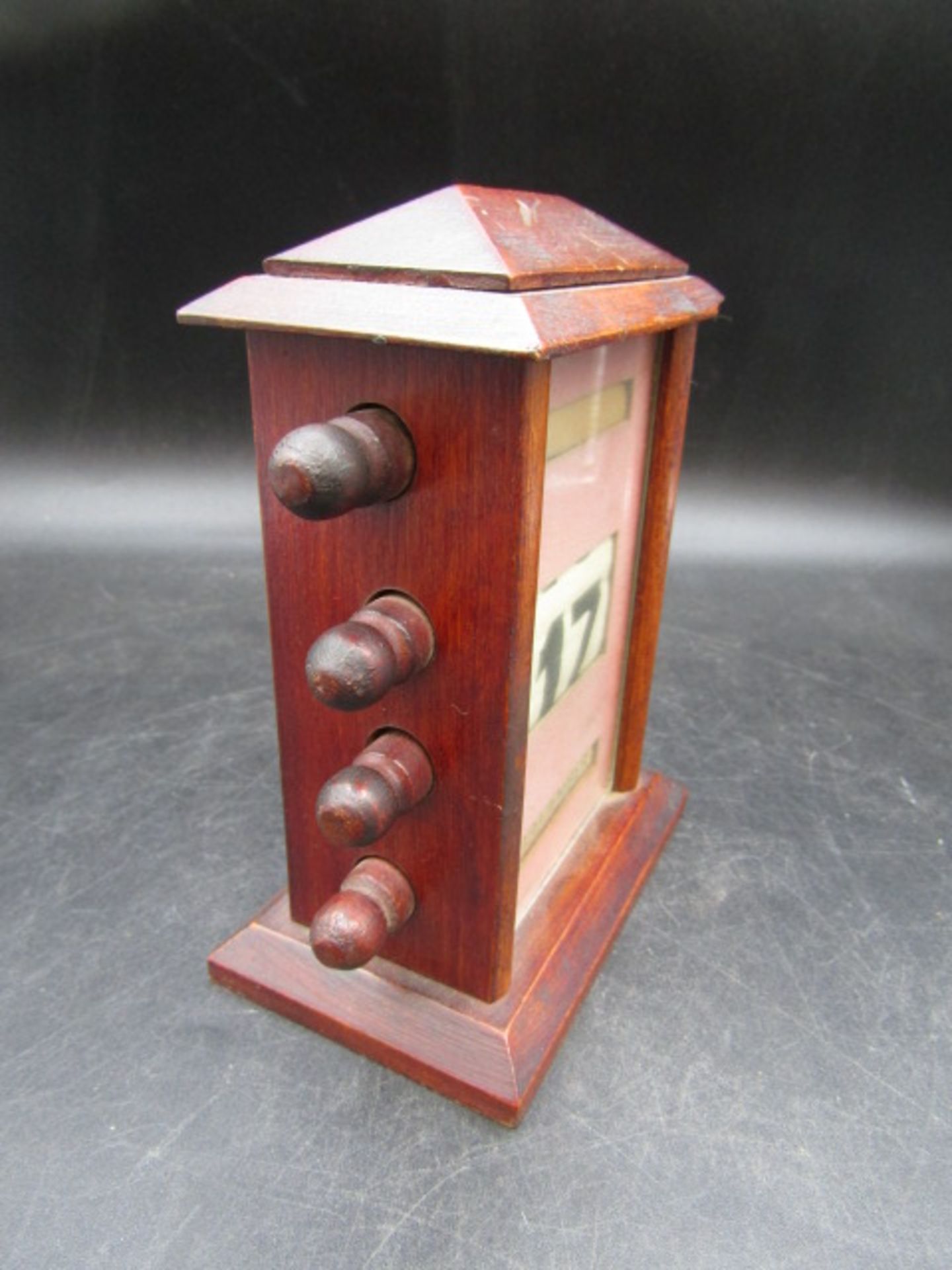 A wooden perpetual calendar16cmH - Image 2 of 3