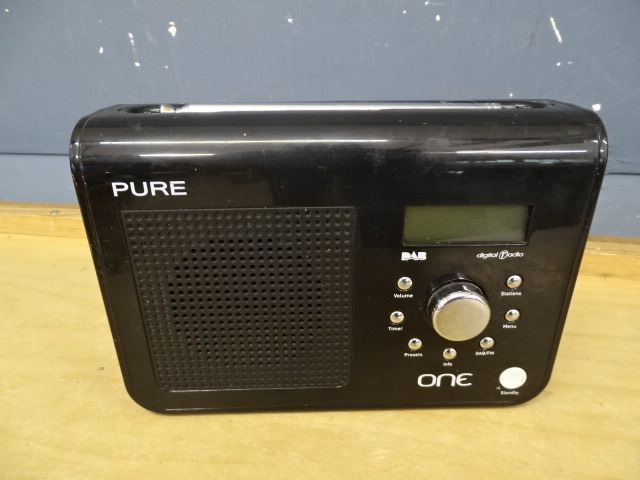 Pure DAB radio from a house clearance (no power lead)