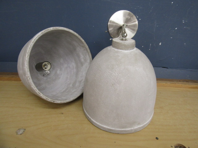 A pair large stoneware lightshades 26cmDia - Image 2 of 3