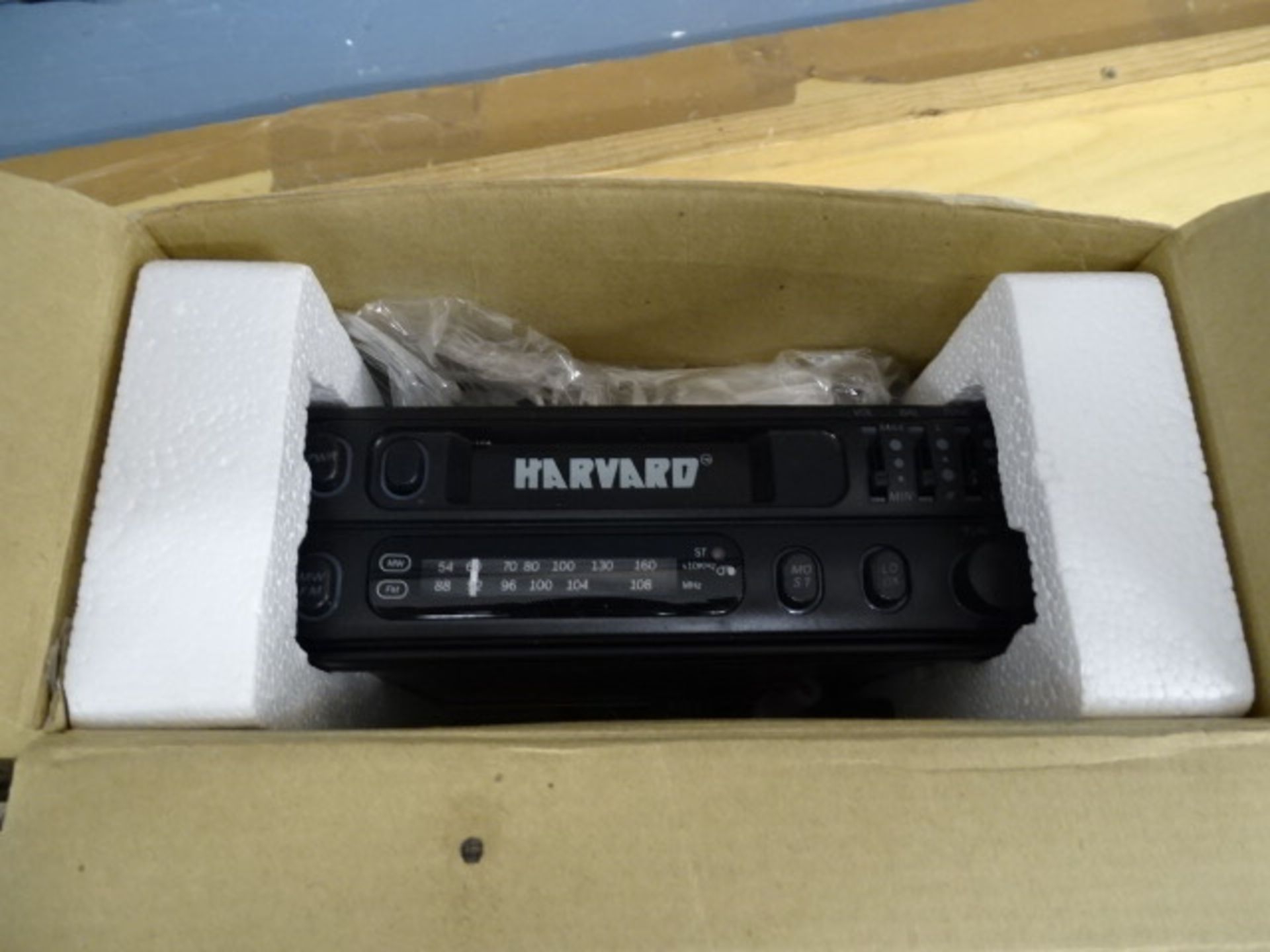 Boxed Harvard car radio cassette player and Olympus camera from a house clearance - Image 4 of 4