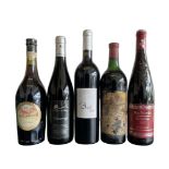 Mixed lot of different red wines