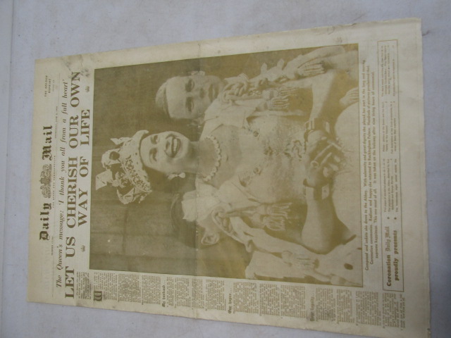 Gold edition 1953 commemorative newspaper