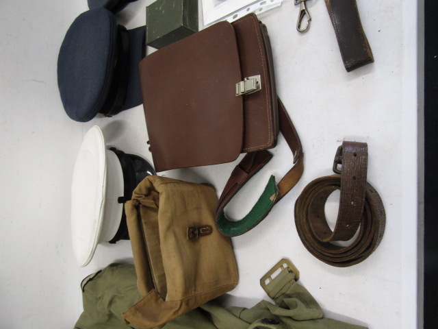 Canadian Airforce jacket (post war) rifle oil tin, post war dog tags, muzzle cover webbing, RAF - Image 3 of 10