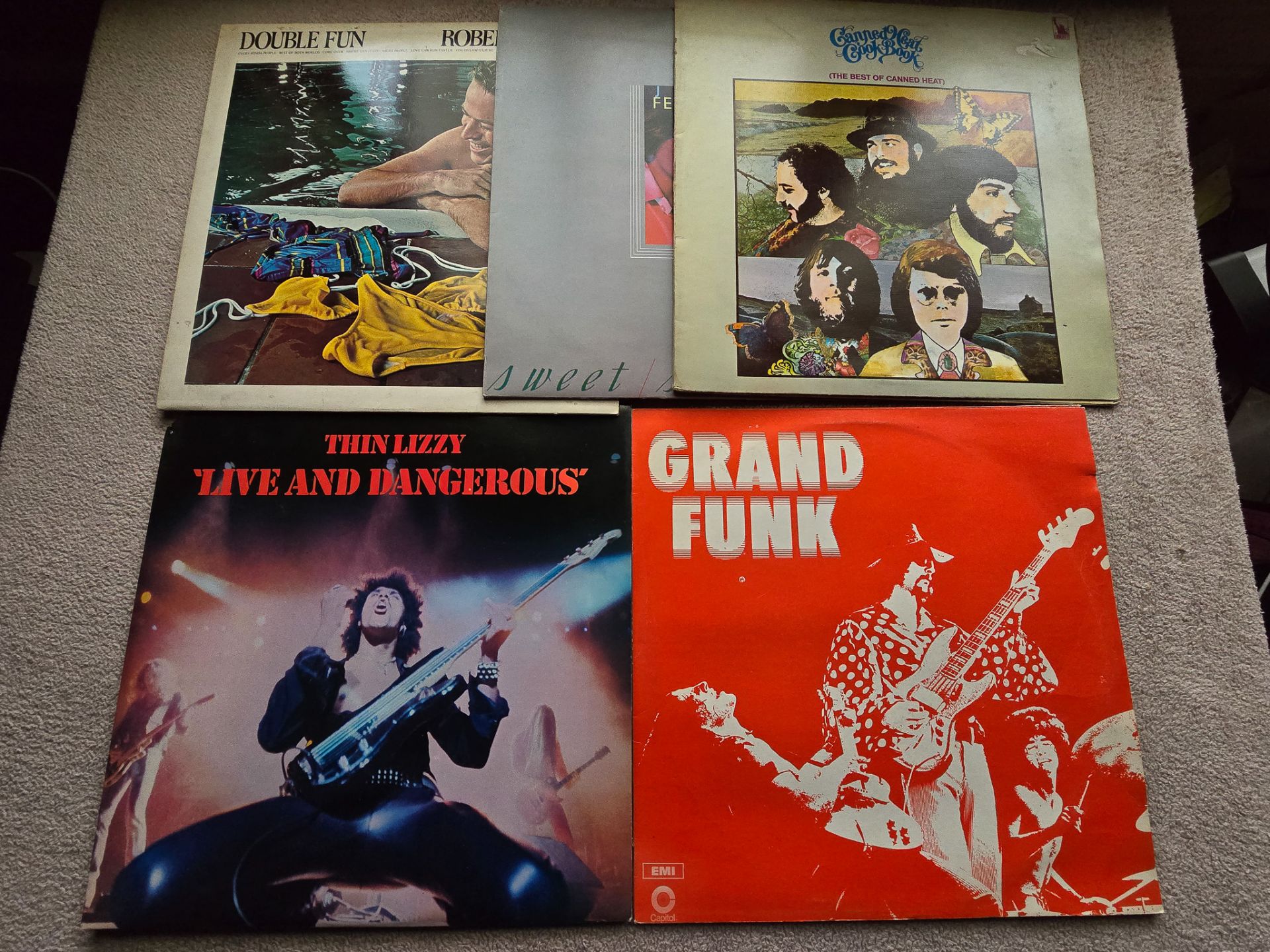 Collection of 10 Rock LP's to inc Thin Lizzy Canned Heat Grand Funk Nils Lofgren Little Feat etc - Image 2 of 3