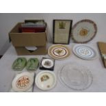 Commemorative china and related books/ephemera