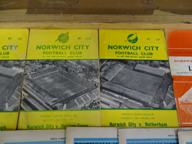 Over 40 mostly 1960's football programs to include England, Norwich and Chelsea etc - Image 4 of 16