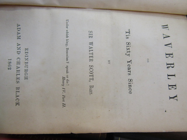 Waverley  novels, Walter Scott  set dated 1800's - Image 9 of 12
