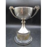 Silver hallmarked (Birmingham James Walter Tiptaf & son 1936)) trophy cup for Hamonds Grammar school