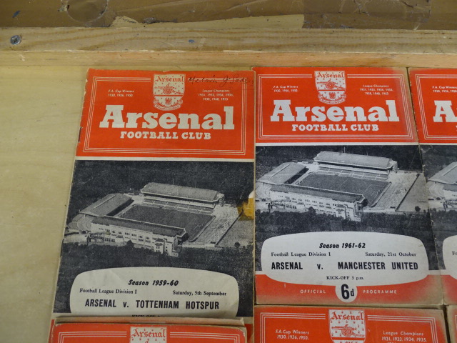 33 Mostly 1960's Arsenal football programs - Image 5 of 19