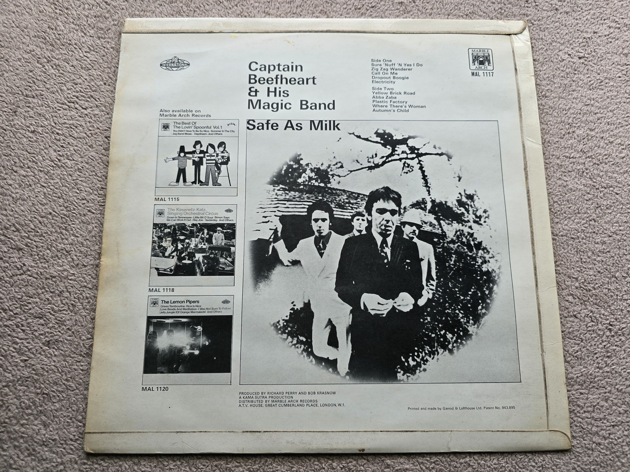 Captain Beefheart And His Magic Band – Safe As Milk Mono UK Vinyl LP - Image 2 of 5