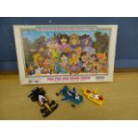 The Beatles jigsaw puzzle, Corgi Yellow Submarine toy and Dinky JOE 90 car etc