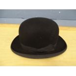 Vintage Jones & Dunn of King's Lynn bowler hat. Size 6 3/4