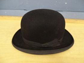 Vintage Jones & Dunn of King's Lynn bowler hat. Size 6 3/4