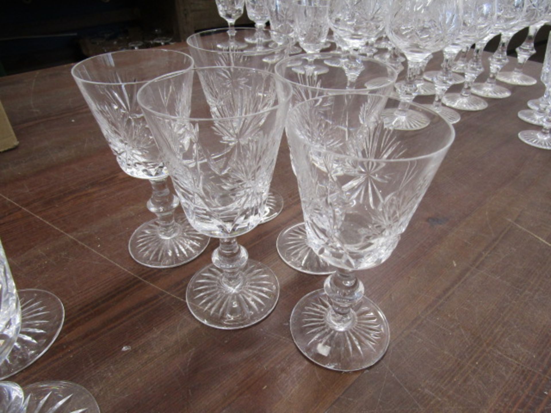 A suite Edinburgh crystal glasses, a decanter and 2 jugs, some part sets - Image 4 of 28