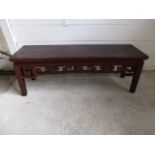 Chinese hardwood bench 112x 33cm 40 cm H