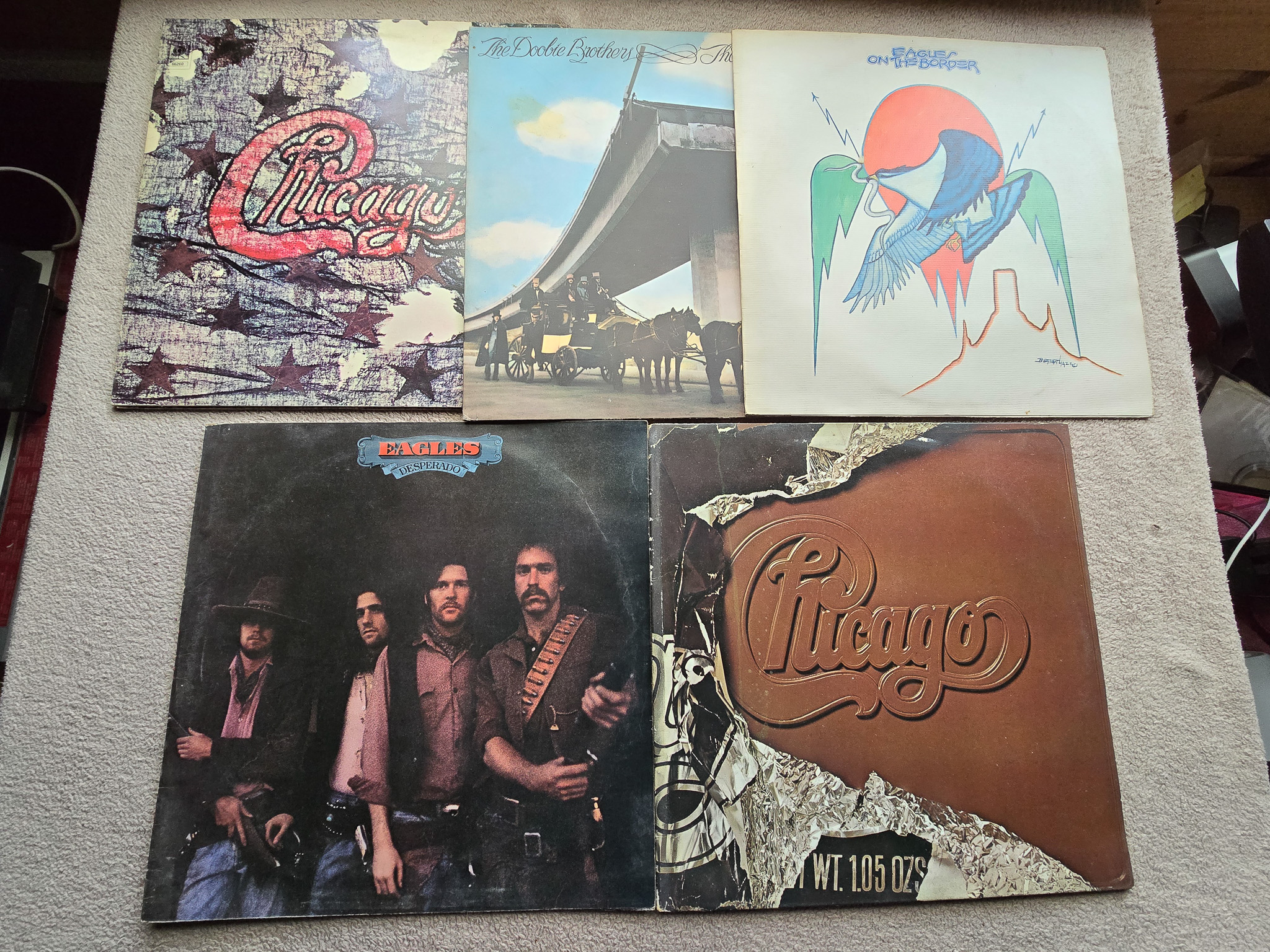 Collection of 10 Rock LP's to inc Allman Bros Steely Dan Eagles Chicago Doobie Bros etc - Image 3 of 3