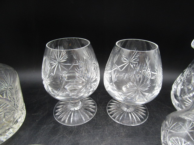 A suite Edinburgh crystal glasses, a decanter and 2 jugs, some part sets - Image 8 of 28