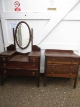 Dressing table and set drawers