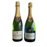 Two bottles of Bollinger Special Cuvee Champagne 12%vol. 75cl