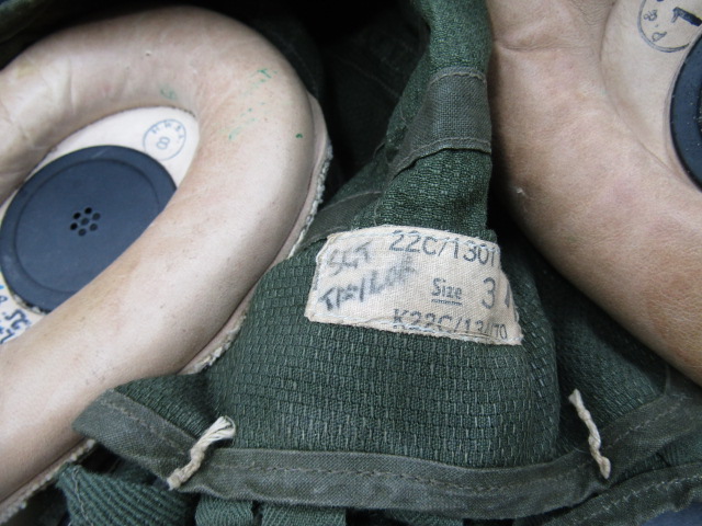 RAF G type flying helmet, as used by Vulcan and Victor Aircrew and a aircraft instrument panel - Image 4 of 8